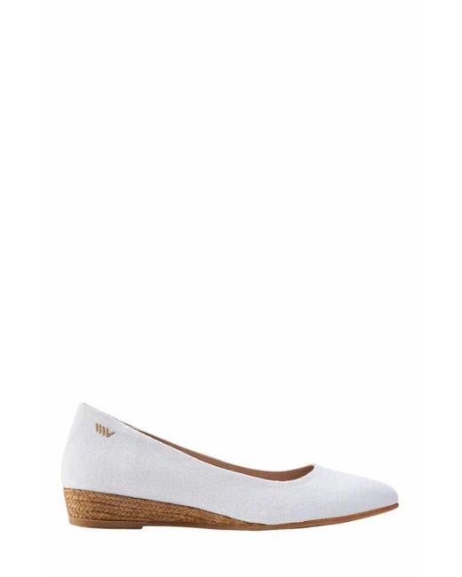 VISCATA White Rubina Canvas Espadrille Flats