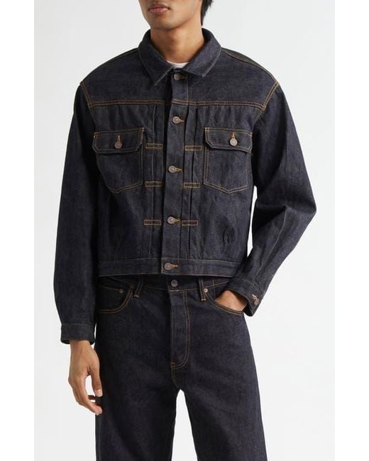 Visvim Black 101X Oversize Overdyed Denim Jacket for men