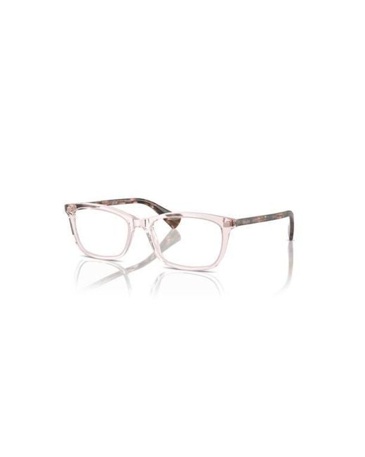 Ralph Pink 51Mm Rectangle Optical Glasses