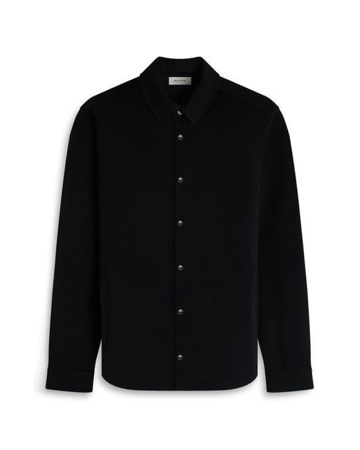 Bugatchi Blue Soft Touch Snap-Up Shirt for men