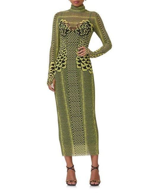 afrm green dress Kori Dress