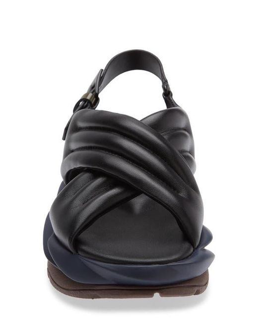 4Ccccees Blue Mellow Mana Platform Slingback Sandal