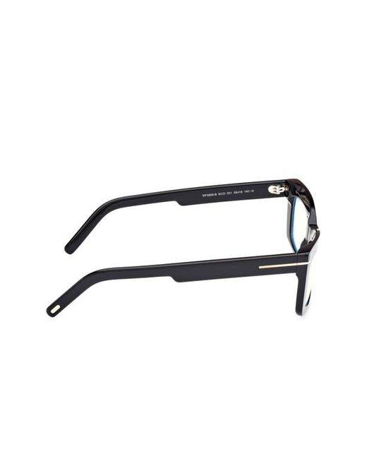 Tom Ford Brown 55Mm Rectangular Light Blocking Glasses