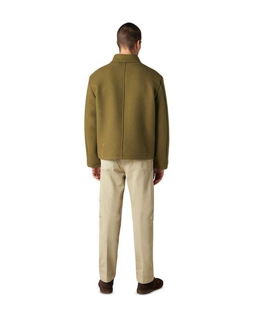 Fortela Green Miller Short Virgin Wool Jacket for men