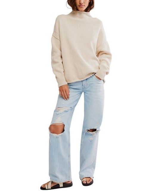Free People Blue Torres Turtleneck Sweater