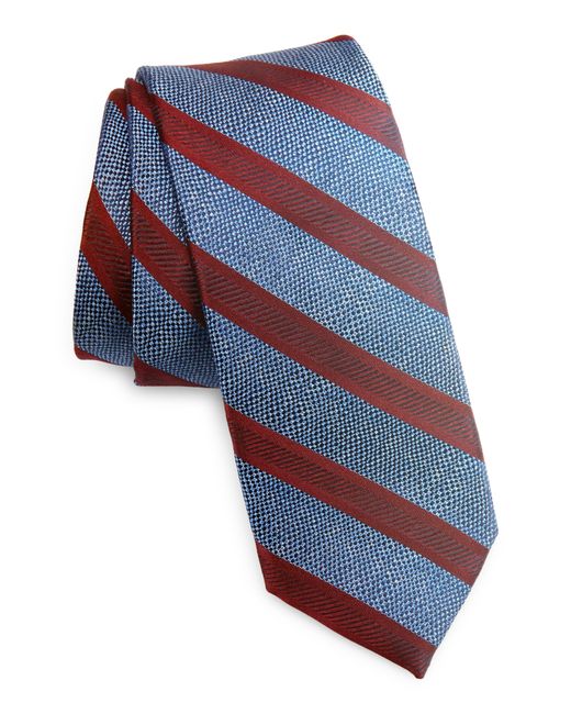 Nordstrom Blue Hale Stripe Silk Tie for men
