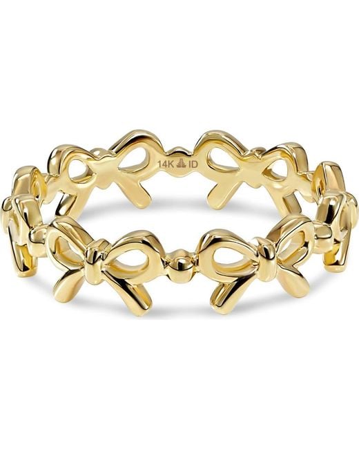 DEVATA Metallic Bow Ring