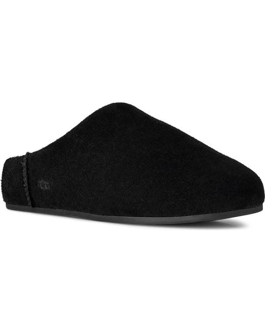 Ugg Black Elea Waterproof Suede Slipper
