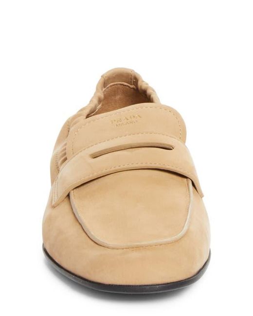 Prada Natural Shuffle Penny Loafer