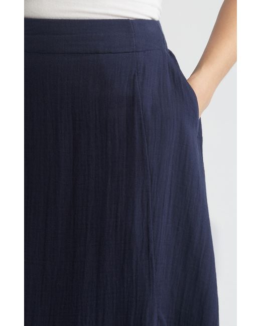 Caslon Blue Caslon(r) Cotton Gauze Skirt