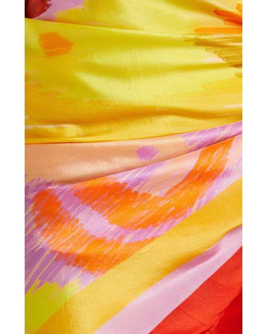 Farm Rio Orange Painted Fishes Panneaux Cover-up Sarong