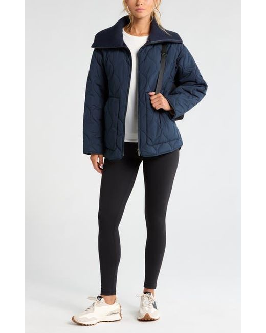 Zella Blue Onion Quilted Jacket