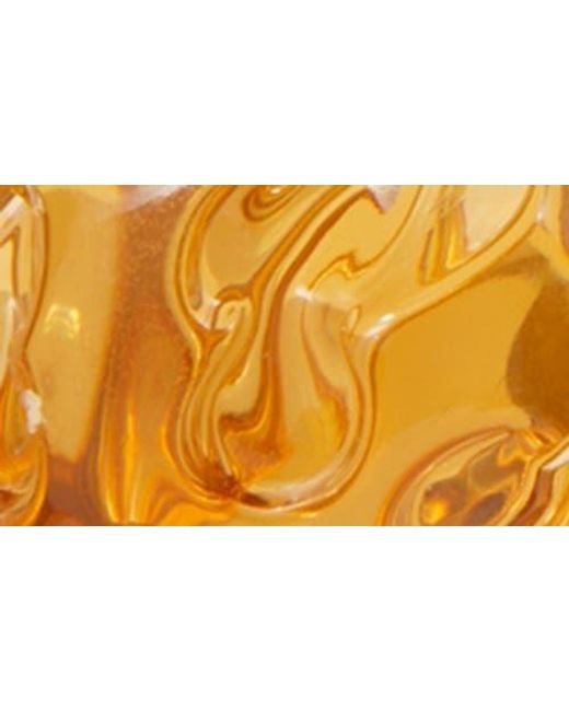 Tory Burch Yellow Logo Drop Front/Back Earrings