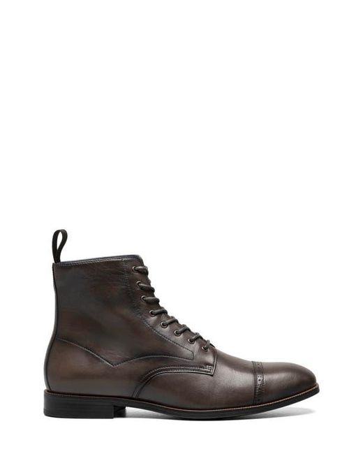Stacy Adams Brown Henry Cap Toe Boot for men