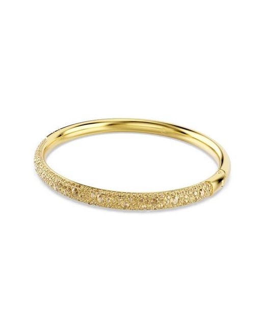 Swarovski Metallic Sublima Crystal Hinged Bangle Bracelet