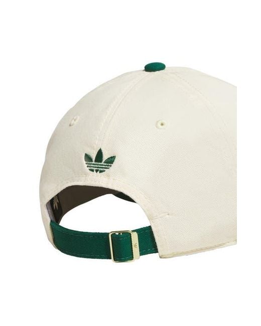 Adidas Green Trefoil Adjustable 6-Panel Baseball Cap for men