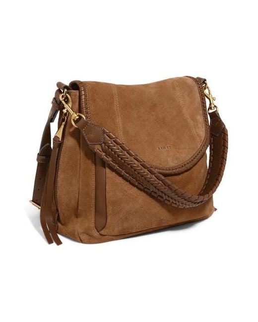 Aimee Kestenberg Brown All For Love Convertible Leather Shoulder Bag