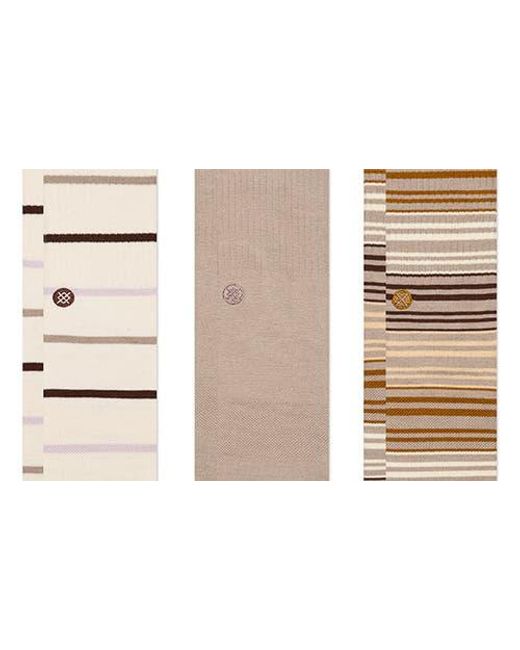 Stance White Boardwalk Assorted 3-Pack Crew Socks for men