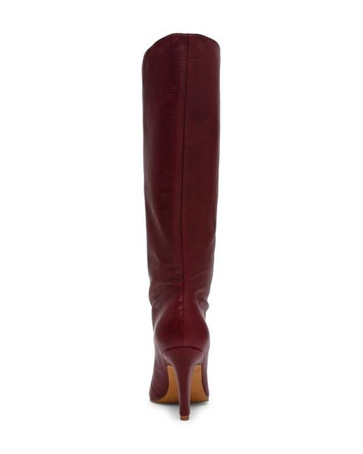 Steve Madden Red Rizk Knee High Boot