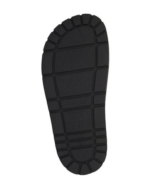 MIA Black Gya Platform Slide Sandal