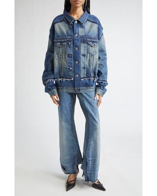 Junya Watanabe Blue X Levi's Deconstructed Denim Trucker Jacket