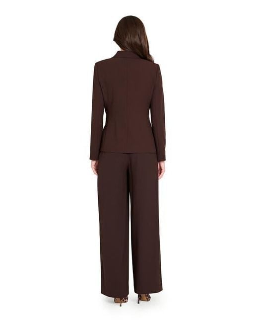 Tahari Brown Wide Leg Pants