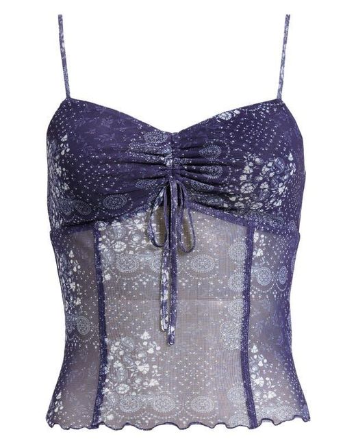 BP. Blue Mesh Camisole