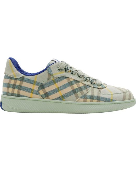 Burberry Blue Terrace Check Sneaker