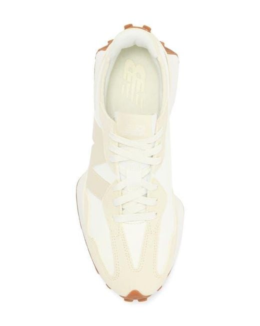 New Balance White 327 Sneaker