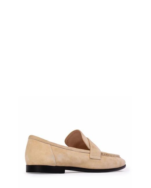 Black Suede Studio Natural Arrow Loafer