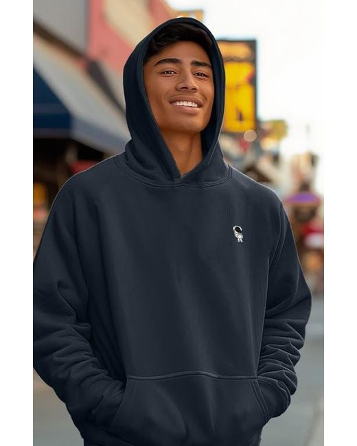 Alix Blue Astronaut Heavyweight Relaxed Hoodie for men