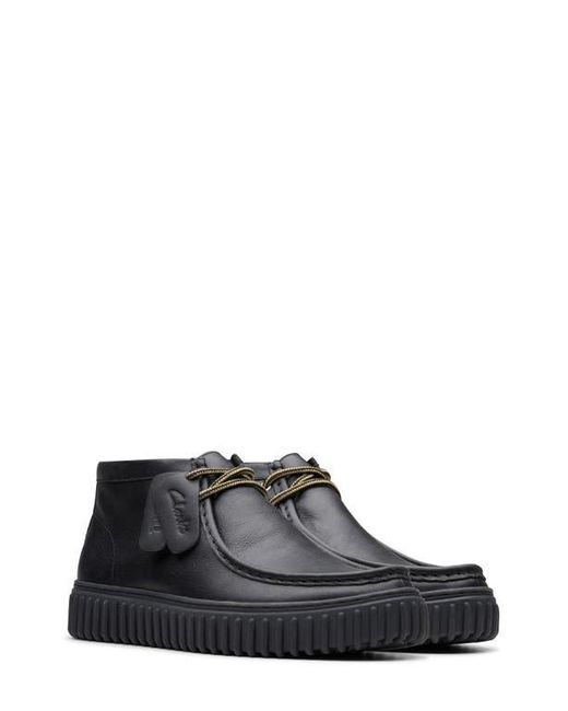 Clarks Black Torhill Hi Chukka Boot for men