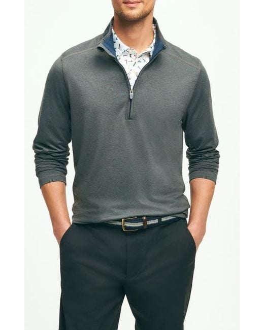 Brooks Brothers Green Half Zip Golf Pullover for men