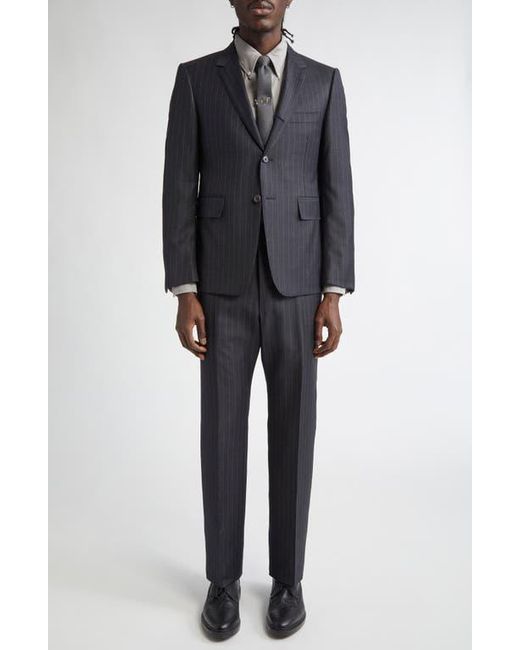 Thom Browne Blue Fit 1 Pinstripe Wool Backstrap Pants for men