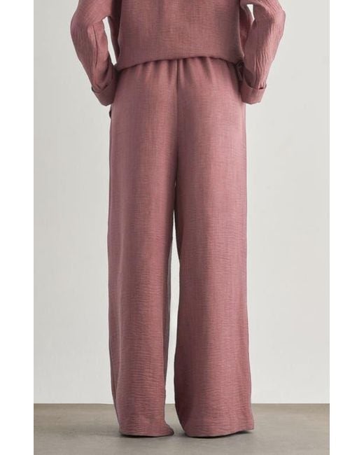 Mizalle Pink Wide-Leg Pants