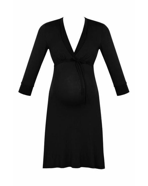 Cache Coeur Black Milk Maternity And Nursing Nightgown
