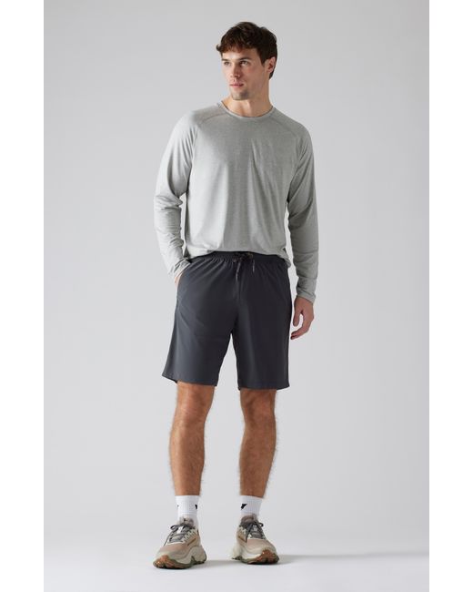 Rhone Gray Pursuit Drawstring Shorts for men