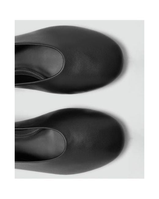 Mango Black Ankle Strap Ballet Flat