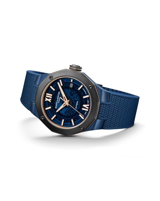 Baume & Mercier Blue Riviera 10769 Rubber Strap Watch for men