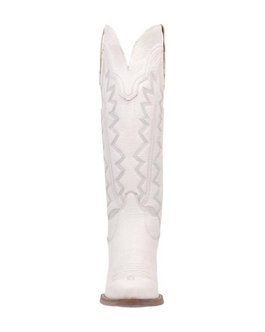 Dingo White Knee High Western Boot