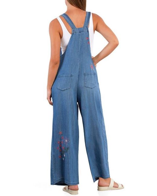 BILLY T Blue Full Bloom Overalls