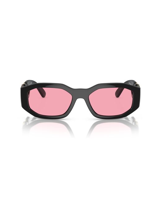Versace biggie 53mm Round Sunglasses in Pink for Men Lyst