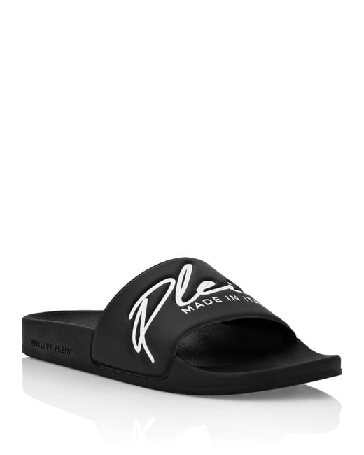 Philipp Plein Black Slides