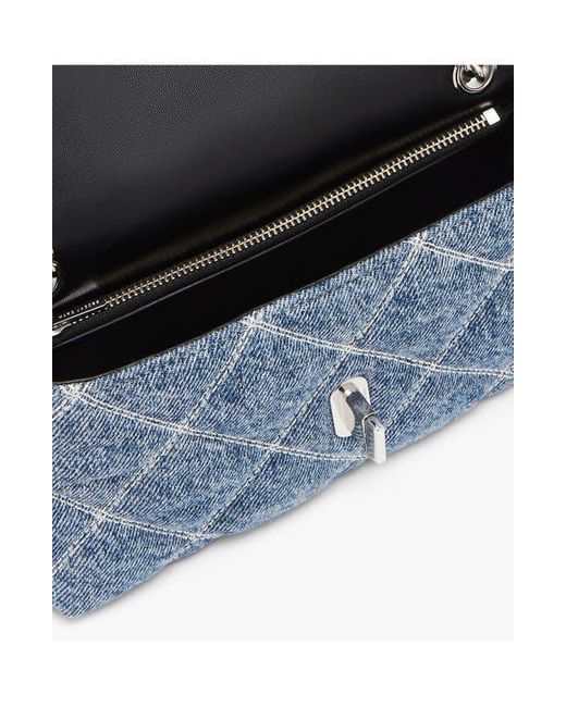 Marc Jacobs Blue The Quilted Denim Dual Chain Mini Bag