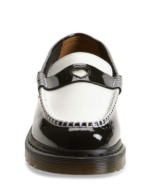 Dr. Martens Black Penton Heart Penny Loafer