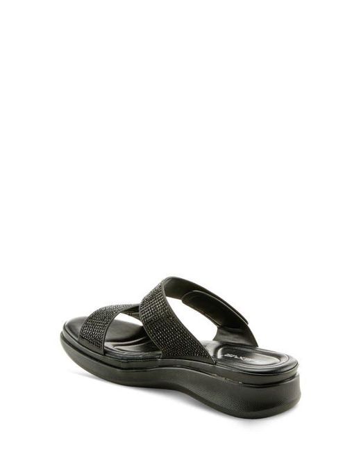 Flexus by Spring Step Black Bling Slide Sandal