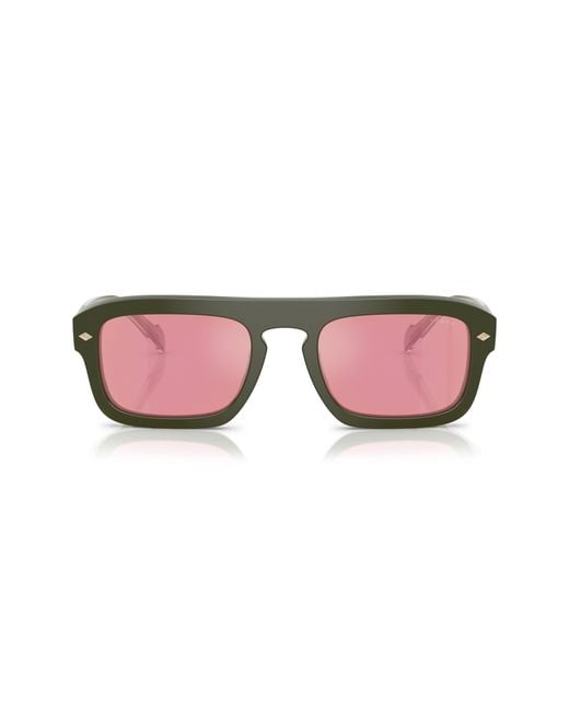 Vogue Pink 53Mm Gradient Square Sunglasses for men