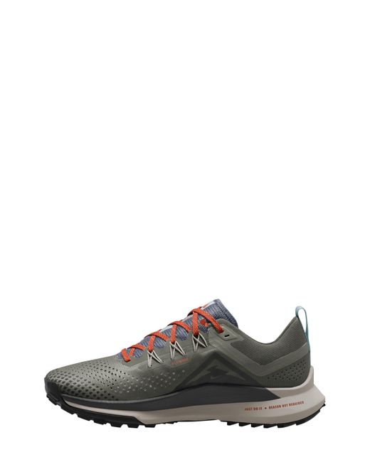 Nike Gray React Pegasus Trail 4 Running Shoe for men