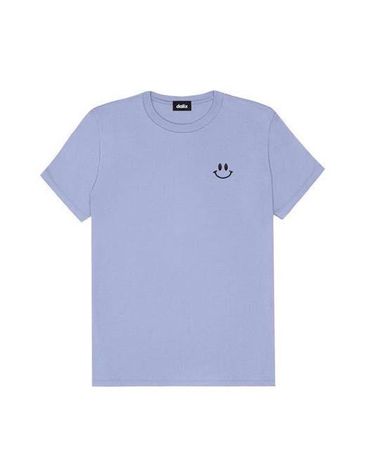 Alix Blue Smile Face Tee