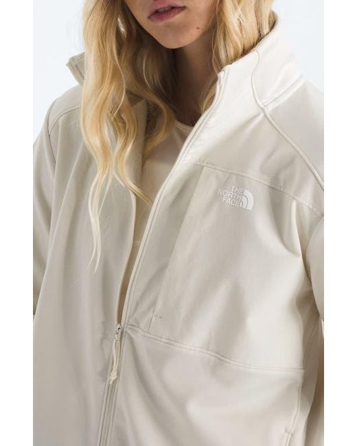 The North Face White Performance Fleece Full Zip Jacket